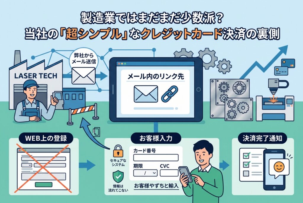 製造業ではまだまだ少数派？当社の「超シンプル」なクレジットカード決済の裏側