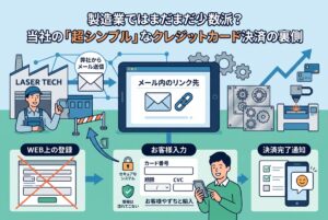 製造業ではまだまだ少数派?当社の「超シンプル」なクレジットカード決済の裏側