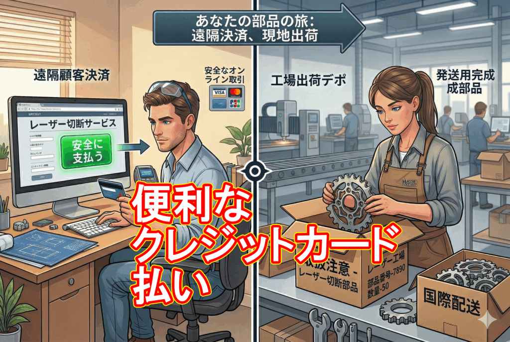 製造業では珍しい「カード決済」が、全国・世界との縁をつなぐ。