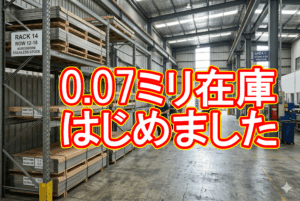 0.07mmという「超微細」な板厚への挑戦と、常識に縛られない材料調達