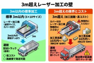 【レーザー加工の現場から】「長さ3m超え」の板金切断はなぜ難しいのか？業界の裏事情とコストの壁
